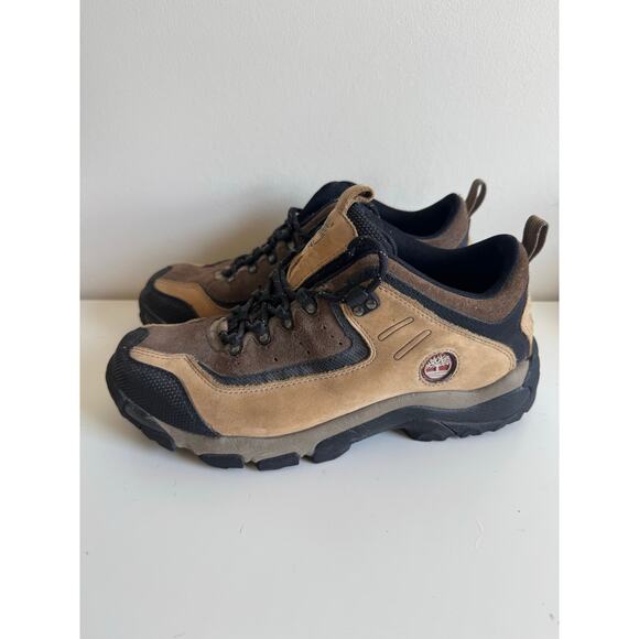 Timberland Womens  ACT Beige Leather Lace Up Hiking Boot Size 8M - Picture 2 of 6